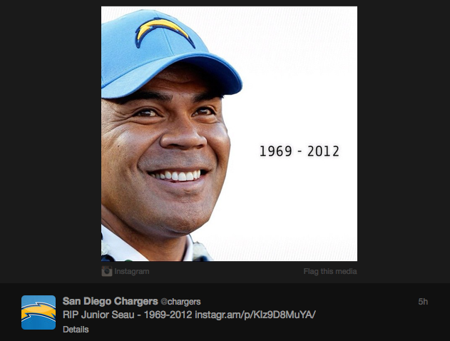 Twitter Thursday: Remembering Junior Seau
